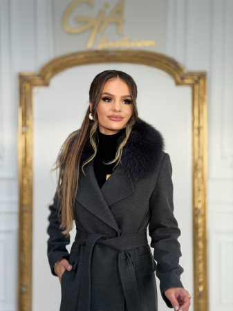 Palton cu Blana Naturala Tellia [1]