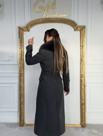 Palton cu Blana Naturala Tellia [6]