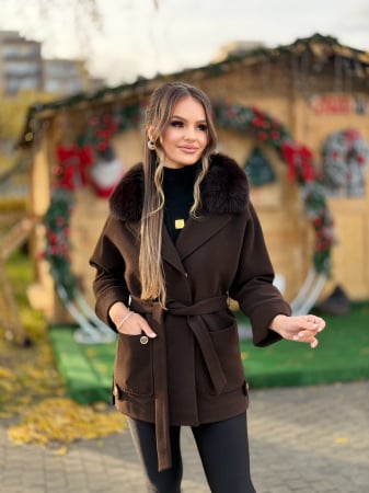 Palton cu Blana Naturala Zannia [4]