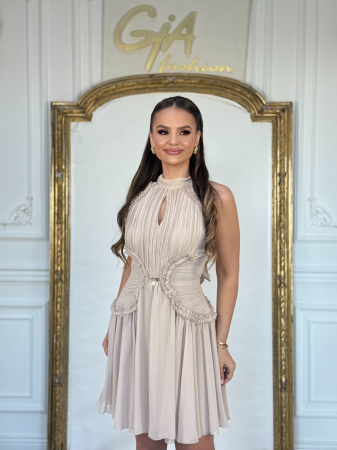Rochii de zi - Rochie Adilia Beige