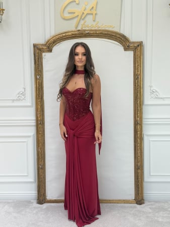 Rochii - Rochie Amera Bordo