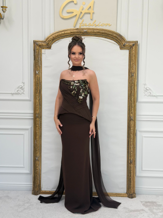Rochii de zi - Rochie Anilella Brown