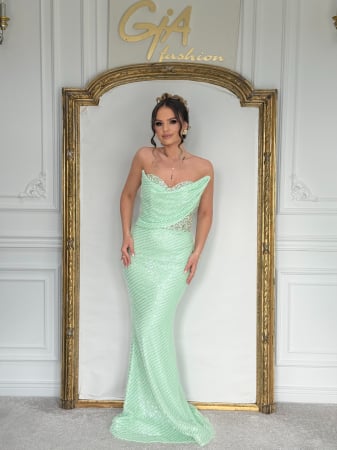 Rochii lungi - Rochie Arelly Mint