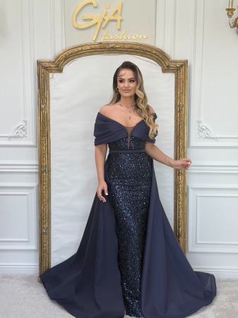 Rochii elegante - Rochie Blue Tissania