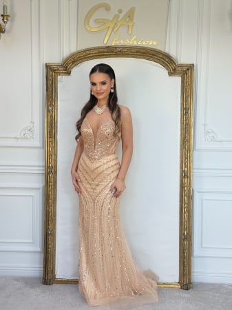 Rochii lungi - Rochie Calizza Gold