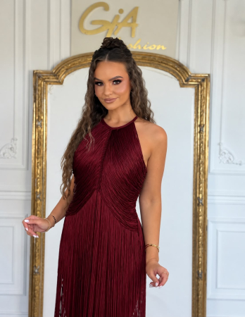 Rochii - Rochie Caneria Bordo