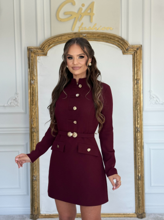Rochii de zi - Rochie Cavera Bordo