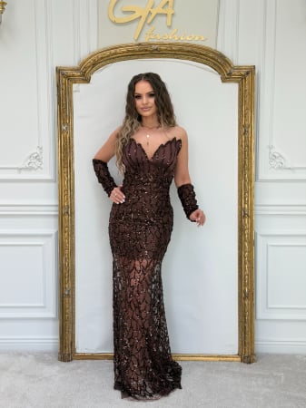 Rochii - Rochie Celessay Brown