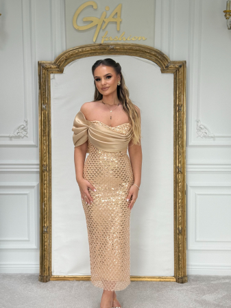 Rochie Cellida Gold [2]