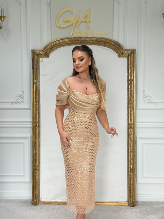 Rochie Cellida Gold [4]