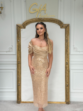 Rochie Cellida Gold [3]