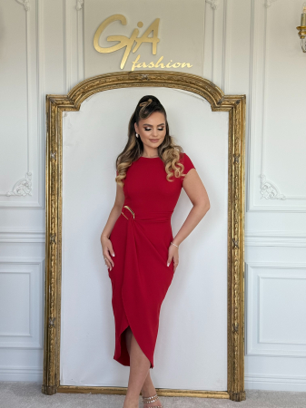 Rochii de zi - Rochie Cerissia Red