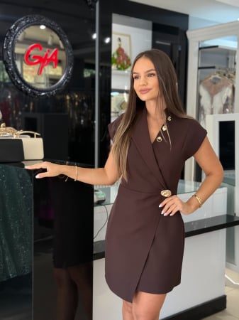 Rochii - Rochie Delessa Brown