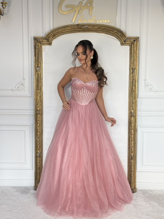 Rochii de seara - Rochie Delessia Pink