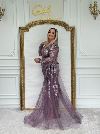 Rochie Dellassy SILVER PURPLE [3]