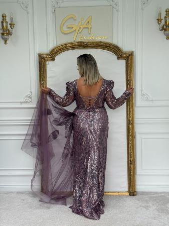 Rochie Dellassy SILVER PURPLE [4]