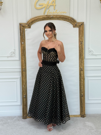 Rochie Dorothy Black and Gold [3]