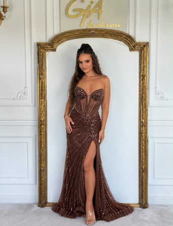 Rochii - Rochie Esella Brown