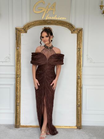 Rochii de seara - Rochie Esina Brown