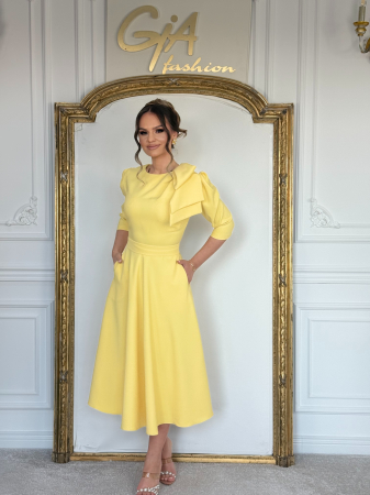 Rochii de zi - Rochie Etessia Yellow