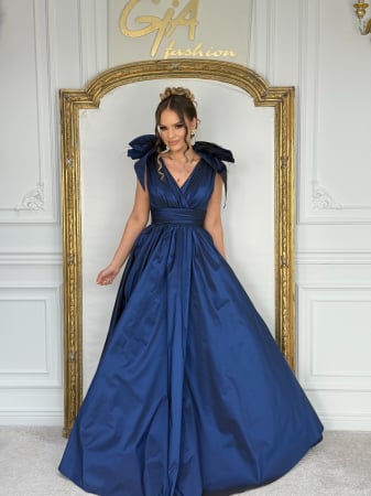 Rochii lungi - Rochie Evella Blue