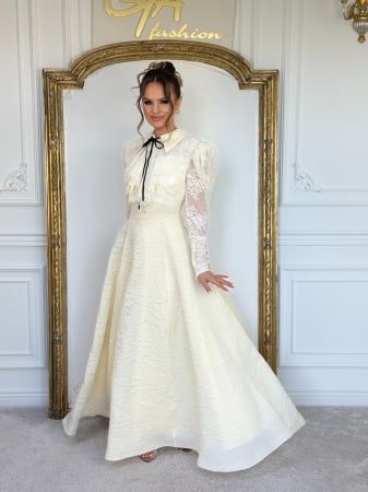 Rochii elegante - Rochie Evella Crem