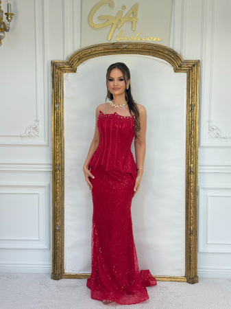 Rochii - Rochie Ezella Red