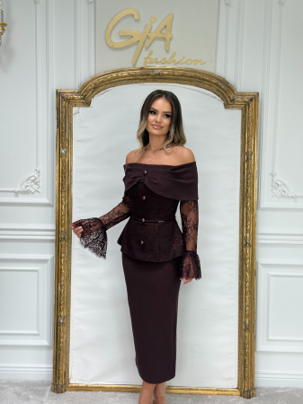 Rochie Ezissea brown [4]