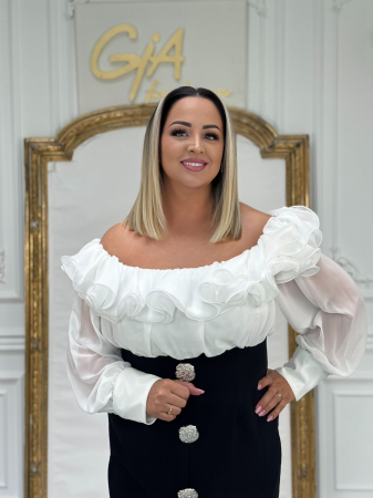 Rochie Fellisa BLACK AND WHITE [1]