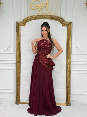 Rochii - Rochie Harina Bordo