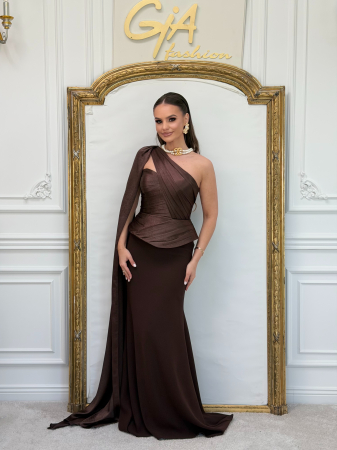 Rochii - Rochie Helga Brown