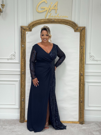 Rochii lungi - Rochie Hellara Blue