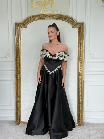 Rochie Julissa SILVER BLACK [3]