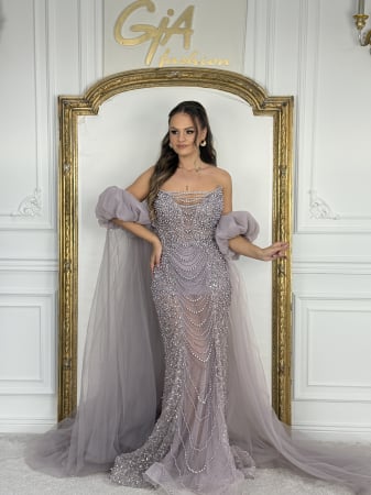 Rochie Karinea cu trenă detașabilă [4]
