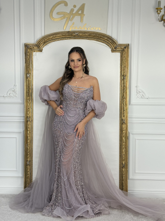 Rochii de seara - Rochie Karinea cu trenă detașabilă