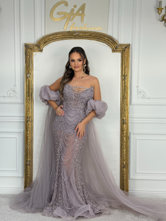Rochie Karinea cu trenă detașabilă [8]