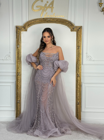 Rochie Karinea cu trenă detașabilă [7]