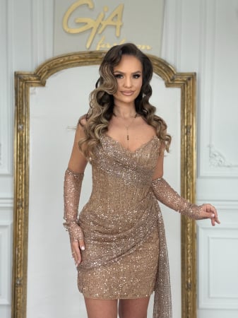 Rochii de seara - Rochie Kazella Gold