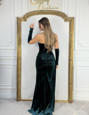 Rochie Kazellia Catifea Green [7]