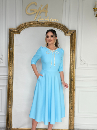 Rochii de zi - Rochie Lariss Babyblue