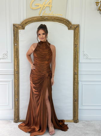 Rochii - Rochie Leaxi Caramiziu