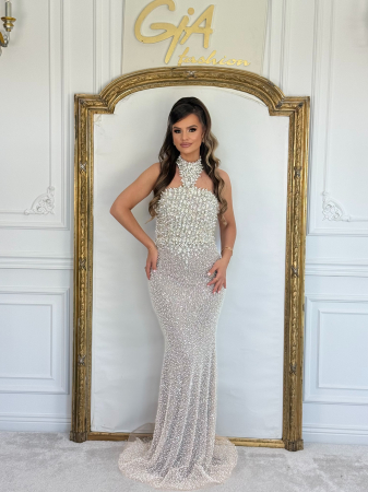 Rochii lungi - Rochie Levinny White