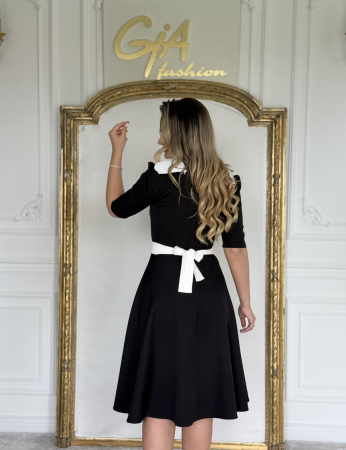 Rochie Malenny BLACK AND WHITE [5]