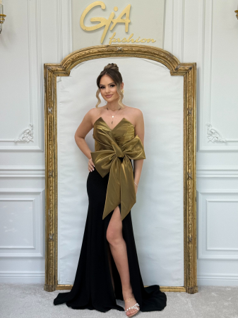 Rochie Mellesa BLACK and GOLD [5]