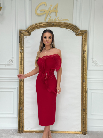 Rochie Pessea red  and  i black [1]