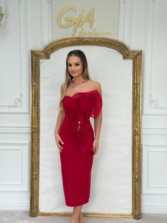 Rochie Pessea red  and  i black [5]