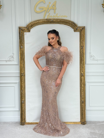 Rochie Ranissa NUDE PINK [7]