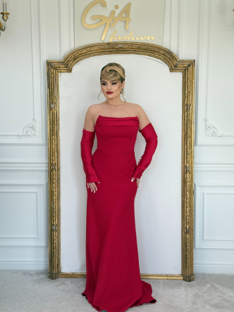 Rochii elegante - Rochie Red Mellia
