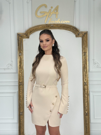 Rochii de zi - Rochie Ressia Beige