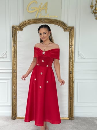 Rochii elegante - Rochie Ridessa Red
